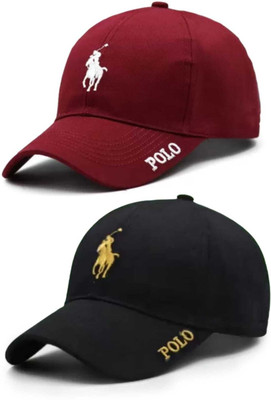 Polo store Embroidered Sports/Regular Cap Cap(Pack of 2)