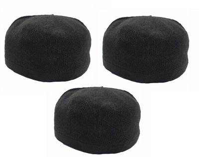 FQZILON Solid Prayer Cap Cap(Pack of 3)