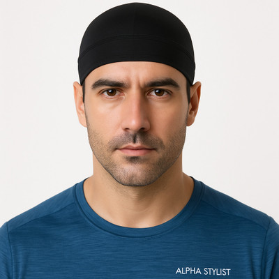 ALPHA STYLIST Solid Skull Cap Cap