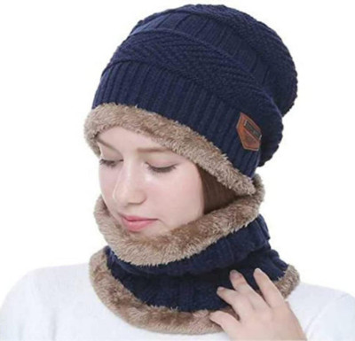 Imagine Creations Embroidered Beanie Cap(Pack of 2)