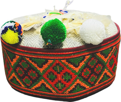 ARUNA KULLU HANDLOOM Self Design Sports/Regular Cap Cap