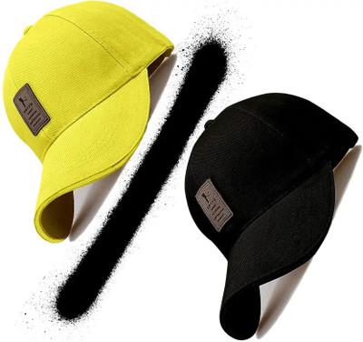 blutech Self Design, Solid Sports/Regular Cap Cap(Pack of 2)