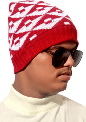 EKRAES MALOSAHA Geometric Print Beanie Cap