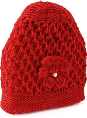 TRUE INDIAN Solid Beanie Cap