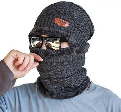 HANSHIKA ENTERPRISES Solid Beanie Cap(Pack of 2)