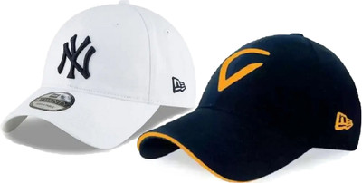 FD FLORIDA Embroidered, Solid, Self Design Sports/Regular Cap Cap(Pack of 2)