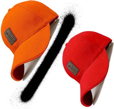 blutech Self Design, Solid Sports/Regular Cap Cap(Pack of 2)