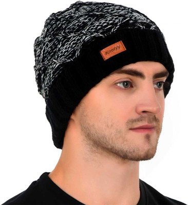 Knotyy Self Design Beanie Cap