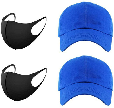 CLASSYMESSI Solid Sports/Regular Cap Cap(Pack of 2)