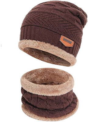 Adorazone Solid Beanie Cap(Pack of 2)