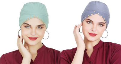 EnviUs Self Design Skull Cap Cap(Pack of 2)