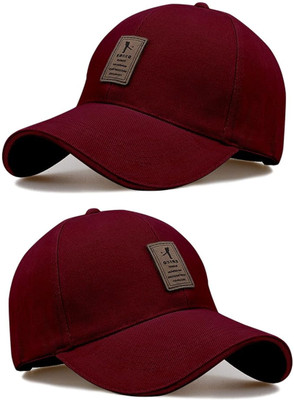 CLASSYMESSI Self Design Sports/Regular Cap Cap(Pack of 2)