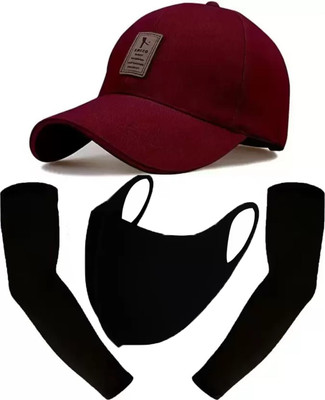 ILLARION Solid, Self Design Sports/Regular Cap Cap(Pack of 3)