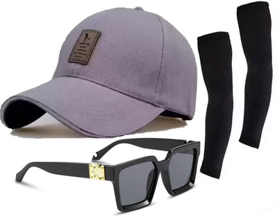 CLASSYMESSI Solid, Self Design Sports/Regular Cap Cap(Pack of 3)