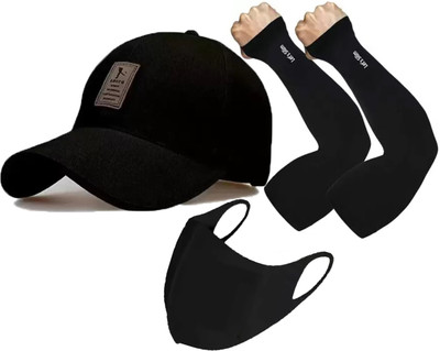 CLASSYMESSI Solid, Self Design Sports/Regular Cap Cap(Pack of 3)
