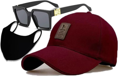 CLASSYMESSI Self Design Sports/Regular Cap Cap(Pack of 3)