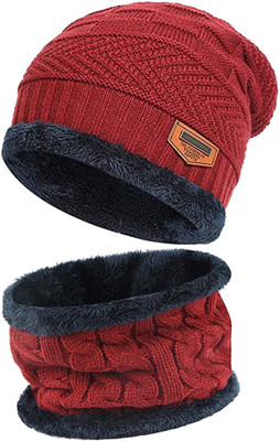 Adorazone Solid Beanie Cap(Pack of 2)