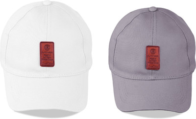 CLASSYMESSI Solid Sports/Regular Cap Cap(Pack of 2)