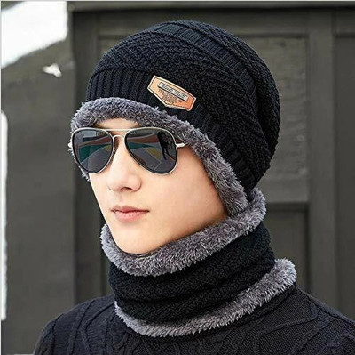 TruFlair Woven Beanie Cap(Pack of 2)