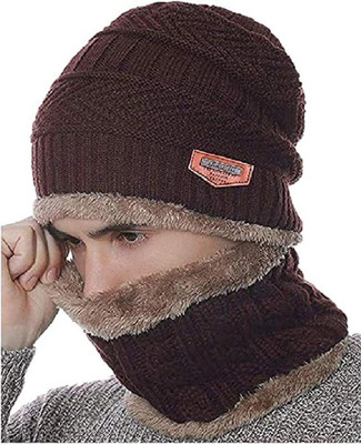 ARINJAY Solid Beanie Cap(Pack of 2)