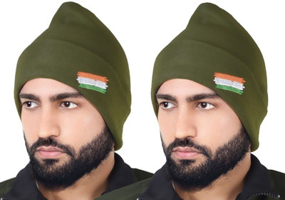 RD Embroidered Beanie Cap(Pack of 2)