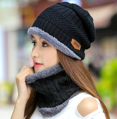 Frackson Solid, Self Design Beanie Cap