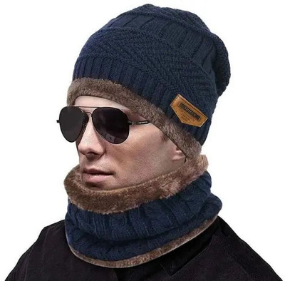 DesoRia Solid Beanie Cap(Pack of 2)