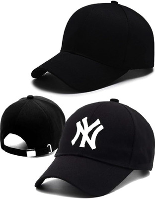 selloria Solid, Self Design, Embroidered Sports/Regular Cap Cap(Pack of 2)