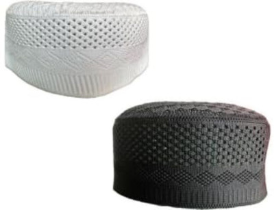 Urban Kanya Self Design Prayer Cap Cap(Pack of 2)