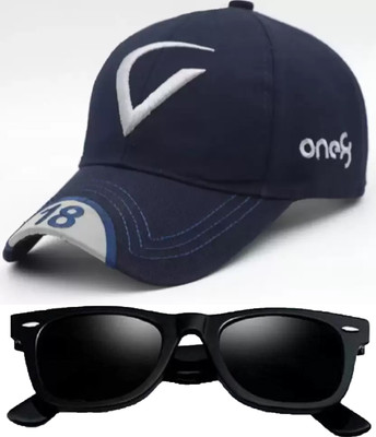 Florida Embroidered, Solid, Self Design Sports/Regular Cap Cap(Pack of 2)
