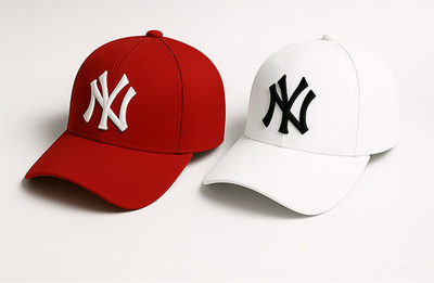 CLASSYMESSI Solid, Self Design, Embroidered Sports/Regular Cap Cap(Pack of 2)