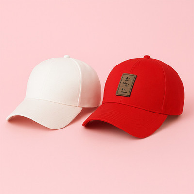 cap world Embroidered, Self Design, Solid Sports/Regular Cap Cap(Pack of 2)