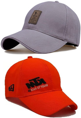 CLASSYMAESSI Self Design Sports/Regular Cap Cap(Pack of 2)