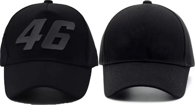 FD FLORIDA Printed, Solid, Self Design Sports/Regular Cap Cap(Pack of 2)