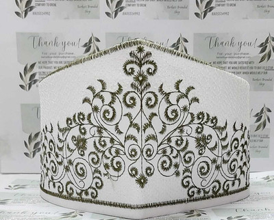 Barkati Embroidered, Woven Prayer Cap Cap