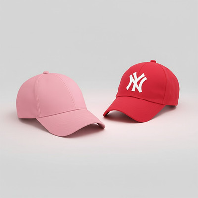 cap world Embroidered, Self Design, Solid Sports/Regular Cap Cap(Pack of 2)
