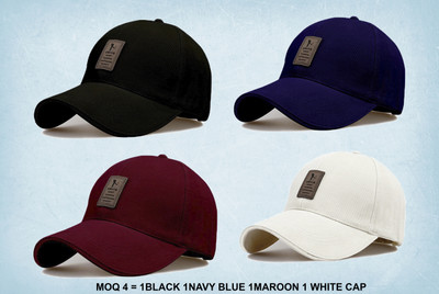 ALAMOS Embellished Sports/Regular Cap Cap(Pack of 4)