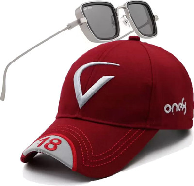 SPEQTA Self Design Sports/Regular Cap Cap(Pack of 2)