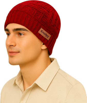 Knotyy Solid Beanie Cap