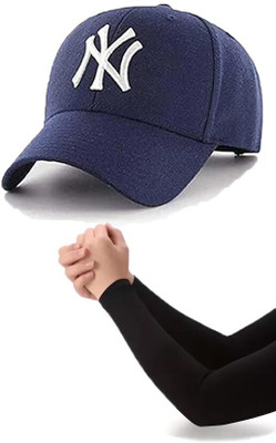 CLASSYMESSI Solid, Self Design, Embroidered Sports/Regular Cap Cap(Pack of 2)