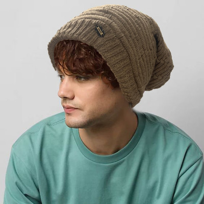 TRUE INDIAN Solid, Self Design Beanie Cap