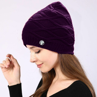 COOL INDIANS Self Design, Solid Beanie Cap
