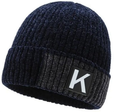 ALAMOS Woven, Self Design, Solid Beanie Cap