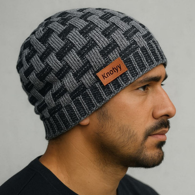 Knotyy Solid Beanie Cap