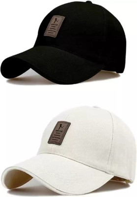 ALAMOS Self Design Sports/Regular Cap Cap(Pack of 2)
