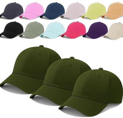 Dcmr Self Design, Solid Sports/Regular Cap Cap(Pack of 3)