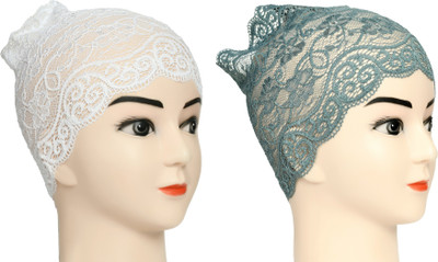 DCENT KRAFT Self Design Skull Cap Cap(Pack of 2)