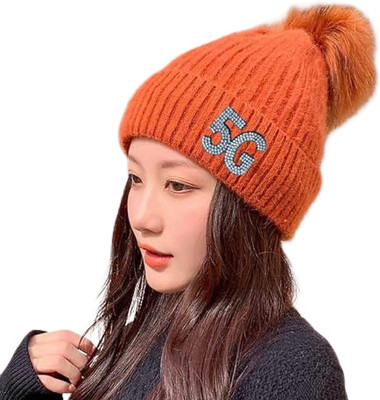 ELEG & STILANCE Self Design Beanie Cap