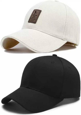 NIRSAN Self Design, Solid Sports/Regular Cap Cap(Pack of 2)