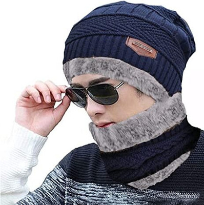 AngaarLook Woven Skull Cap Cap(Pack of 2)
